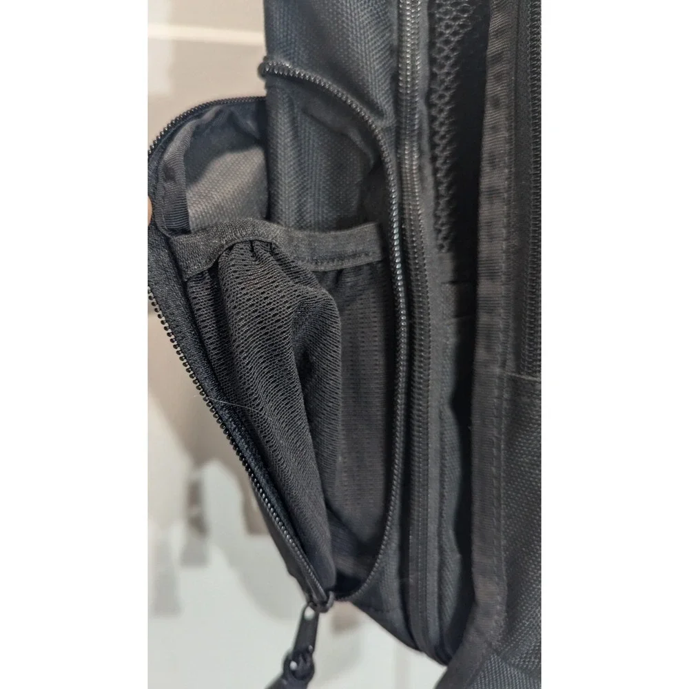 L. L. Bean Backpack Big Black Nylon Comfort Carry Laptop Back Pack 30L School